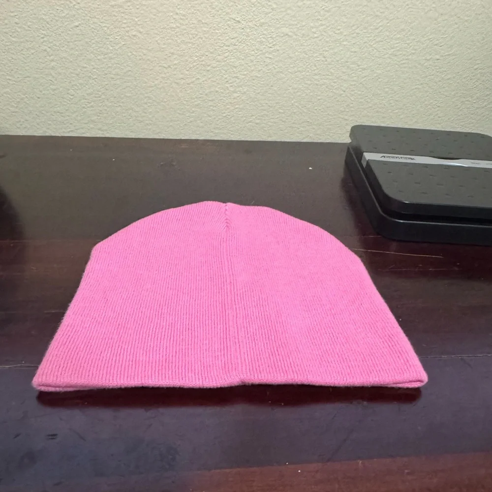 Girls Pink John Deere Beanie Butterflies